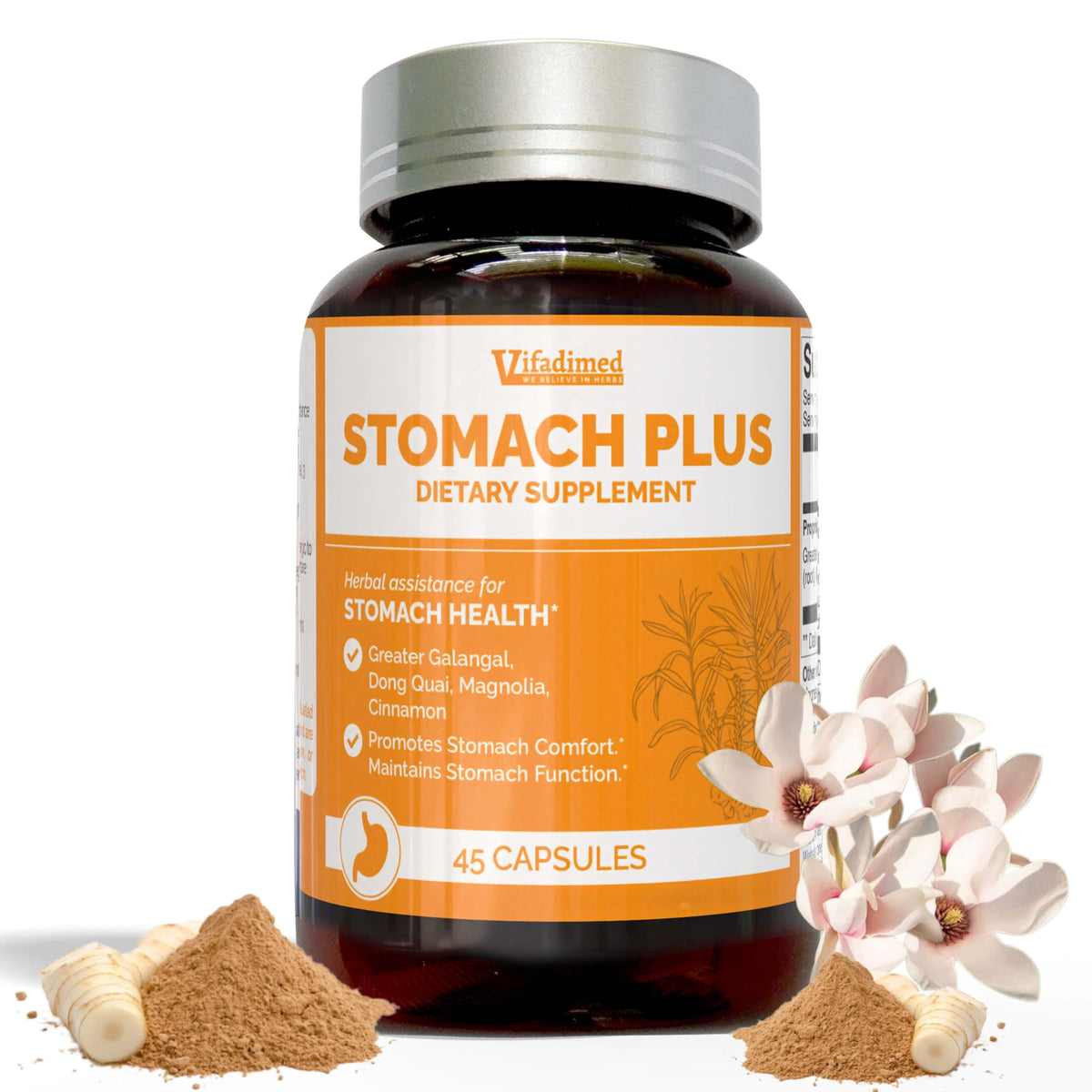 VIFADIMED Stomach Plus 45 capsules vue de face
