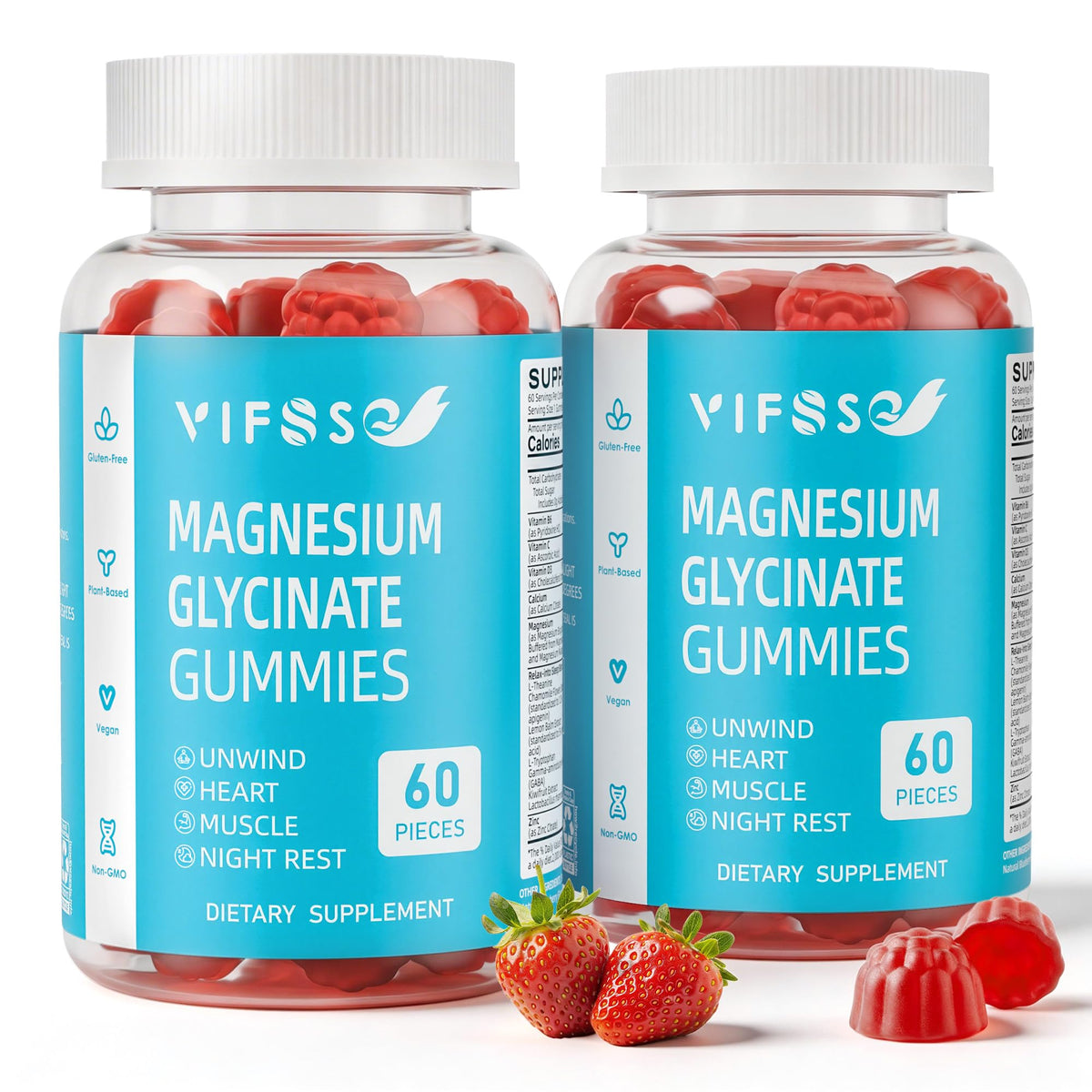VIFSSG Bonbons au Magnésium Glycinate 400mg, emballage avant
