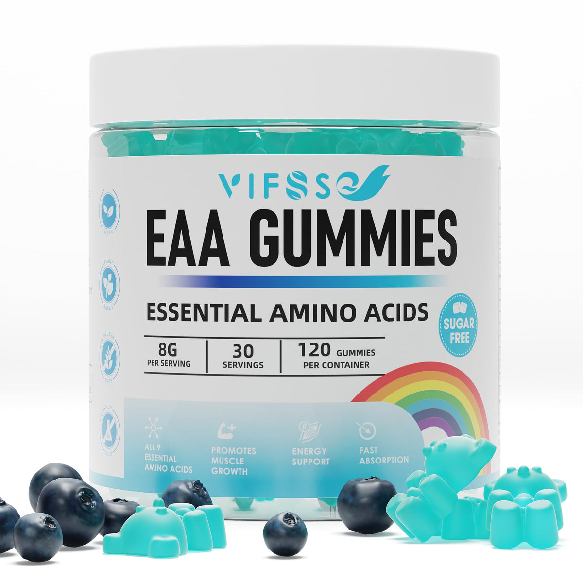 VIFSSG Gummies EAA 120 Gummies Framboise Bleue vue avant