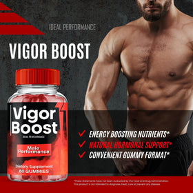 Vigor Gummies d'IDEAL PERFORMANCE en gros plan