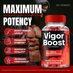 Vigor Gummies d'IDEAL PERFORMANCE sur une table