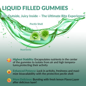 Vigorintha gummies multivitamines sur un fond neutre