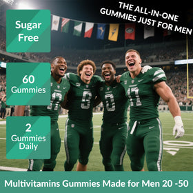 Vigorintha multivitamines gummies dans un bol avec des fruits