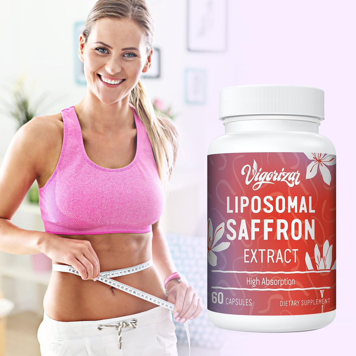 Vigorizar Compléments Saffran Liposomal 120 Gélules emballage