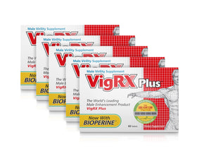 VigRx Plus boîte de 5 mois vue de face avec description des ingrédients