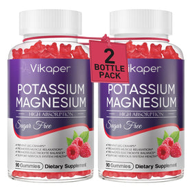 VIKAPER Gummies Potassium Magnésium 1200 mg flacon de 180 gummies