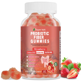 Vikaywoo Gummies Probiotiques 60 Gummies Saveur Fraise vue de face