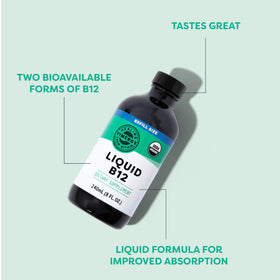 Vimergy B12 Liquide 240 mL sur une table en bois