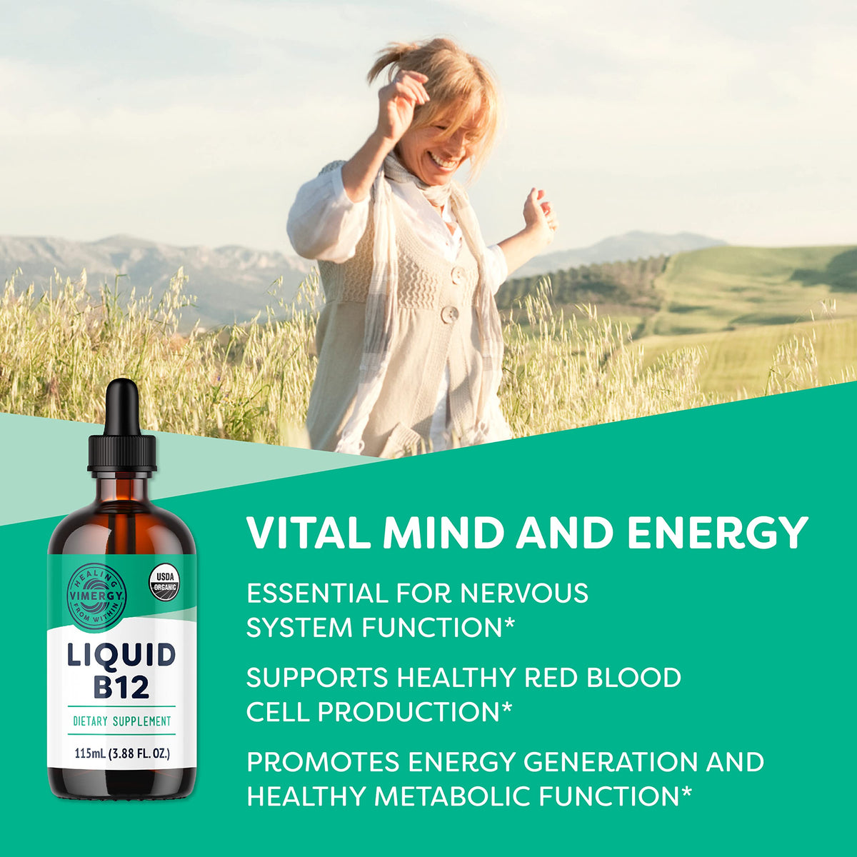 Vimergy B12 Liquide 2500 mcg présentation du produit