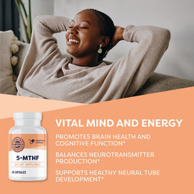 Vimergy Capsules 5-MTHF Vegan 60 Servings - composition