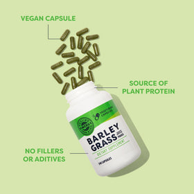 Vimergy Capsules de Jus d'Herbe d'Orge - capsules individuelles sur une surface