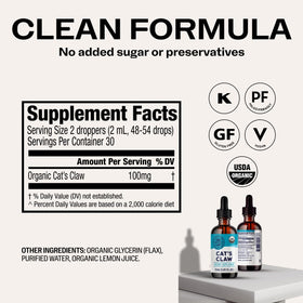 Vimergy Cat's Claw Liquide 55 mL avec compte-gouttes