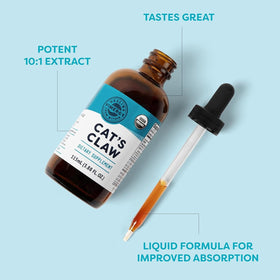 Vimergy Cat’s Claw Liquide Bio 115 mL avec compte-gouttes