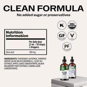 Vimergy Extrait de Feuille d'Olivier 200mg 115 mL en milieu naturel