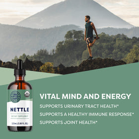 Vimergy Extrait de Nettle Liquide 200mg 115 mL étiquette