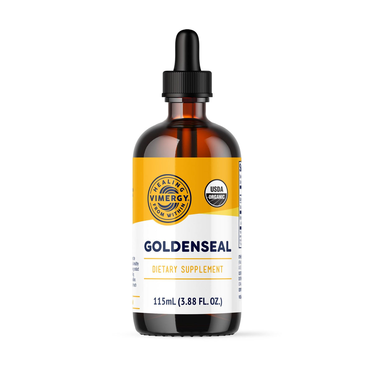 Vimergy Goldenseal Extrait Liquide 200mg 115 mL vue de face