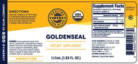 Vimergy Goldenseal Extrait Liquide sur fond neutre