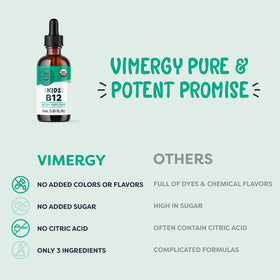 Vimergy Kids Liquid B12 55 mL avec verre d'eau