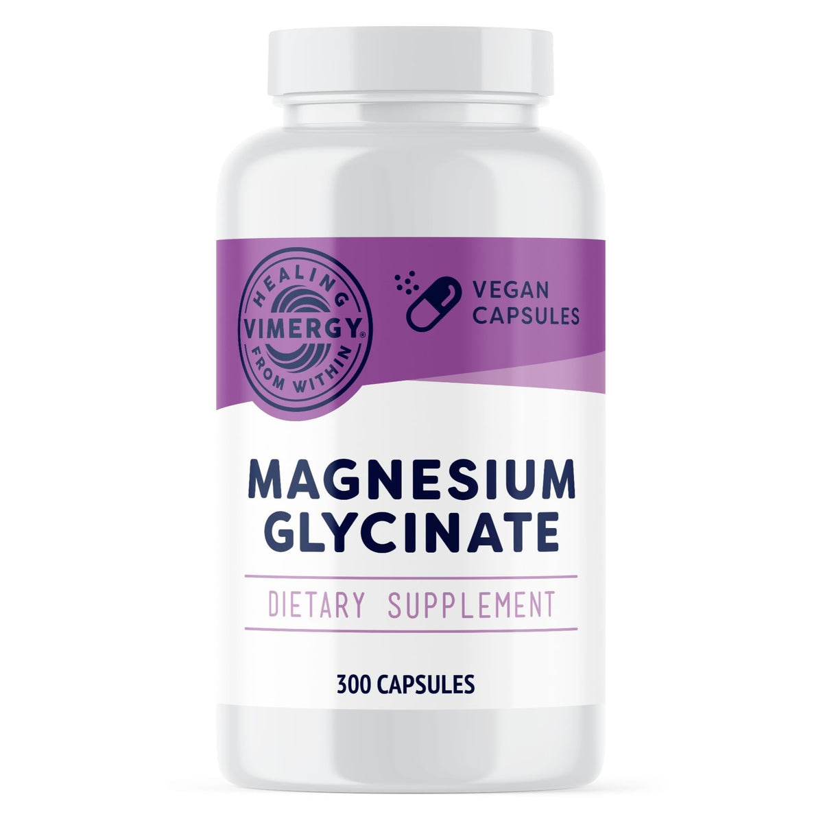 Vimergy Magnésium Glycinate 300 capsules vue de face