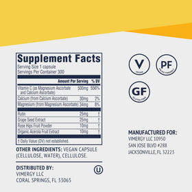 Vimergy Micro-C® Capsules 500mg capsules dans un smoothie