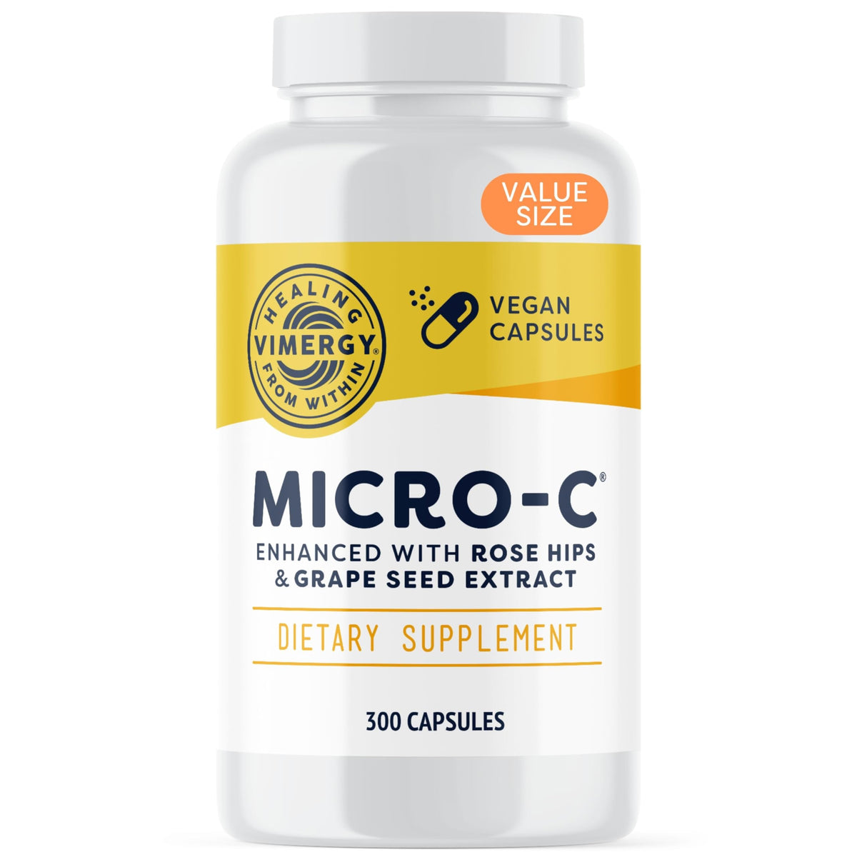Vimergy Micro-C® Capsules 500mg pot de 300 capsules vue de face