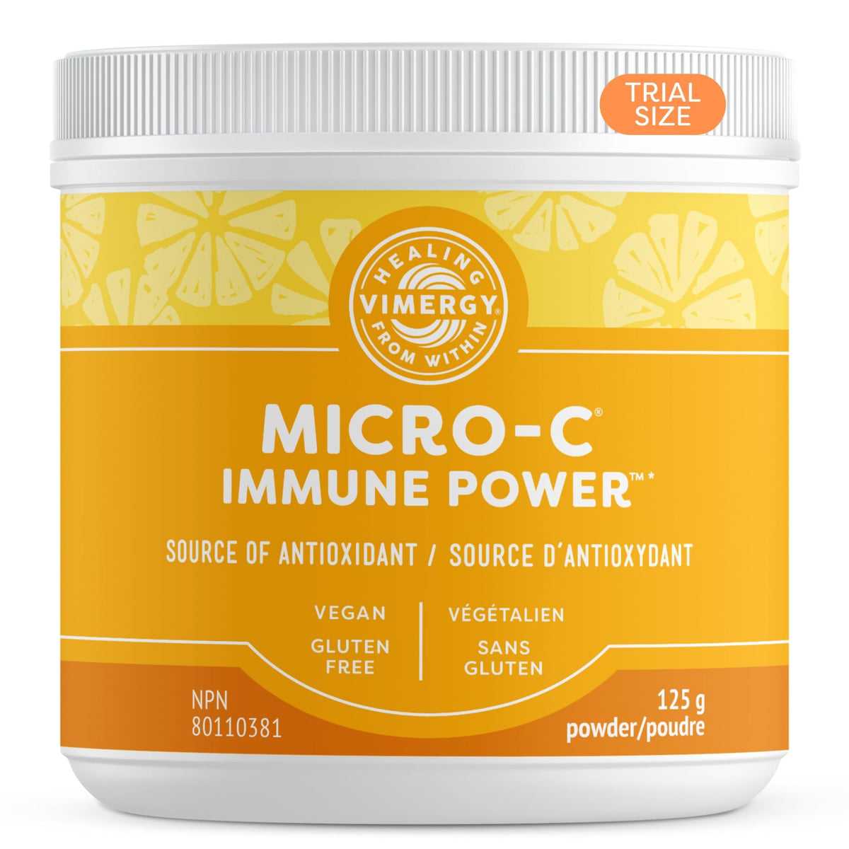 Vimergy Micro-C daily wellness Power™ 125g en poudre, emballage avant