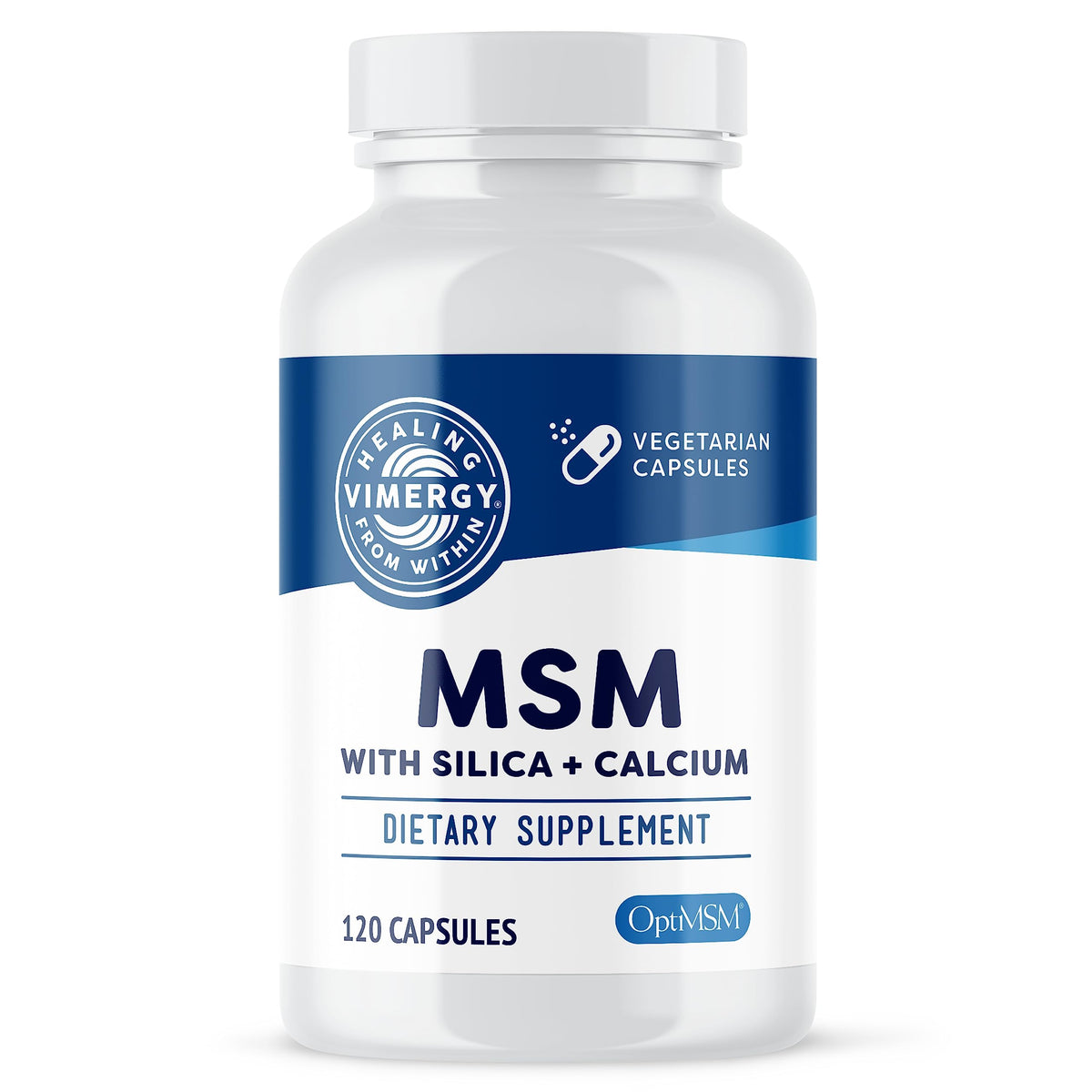 Vimergy MSM 120 capsules végétales vue de face