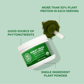 Vimergy Poudre de Jus d'Herbe d'Orge Bio 120g - étiquette