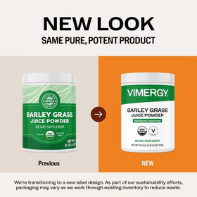 Vimergy Poudre de Jus d'Herbe d'Orge Bio 500g en mesure