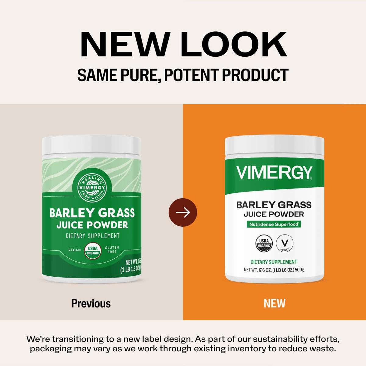 Vimergy Poudre de Jus d'Herbe d'Orge Bio 500g sur une cuillère