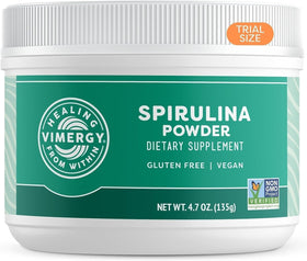 Vimergy Poudre de Spiruline 135g vue avant avec emballage