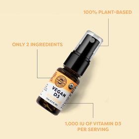Vimergy Spray D3 Vegan 1000UI 13,3 mL sur fond blanc
