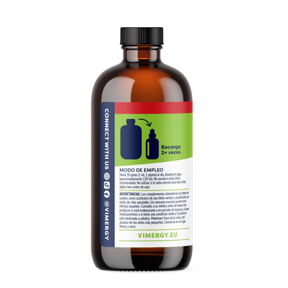 Vimergy Teinture de Mélisse Bio 240 Servings avec goutte de liquide