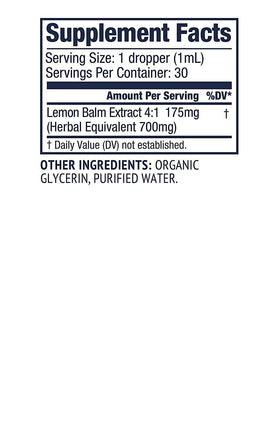 Vimergy Tincture de Mélisse Bio 100g avec ingrédients naturels en arrière-plan