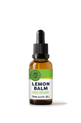 Vimergy Tincture de Mélisse Bio 100g vue avant avec étiquette