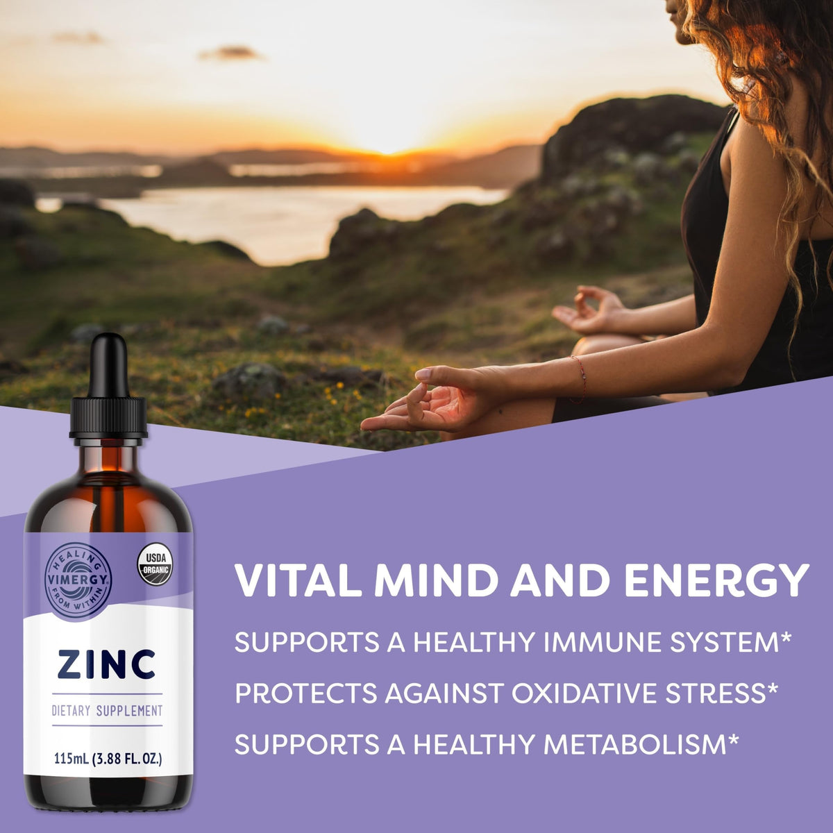 Vimergy Zinc Liquide 7,5 mg 115 mL gouttes en action
