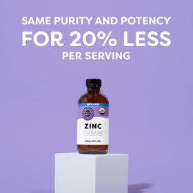 Vimergy Zinc Liquide 7,5 mg prise avec un smoothie