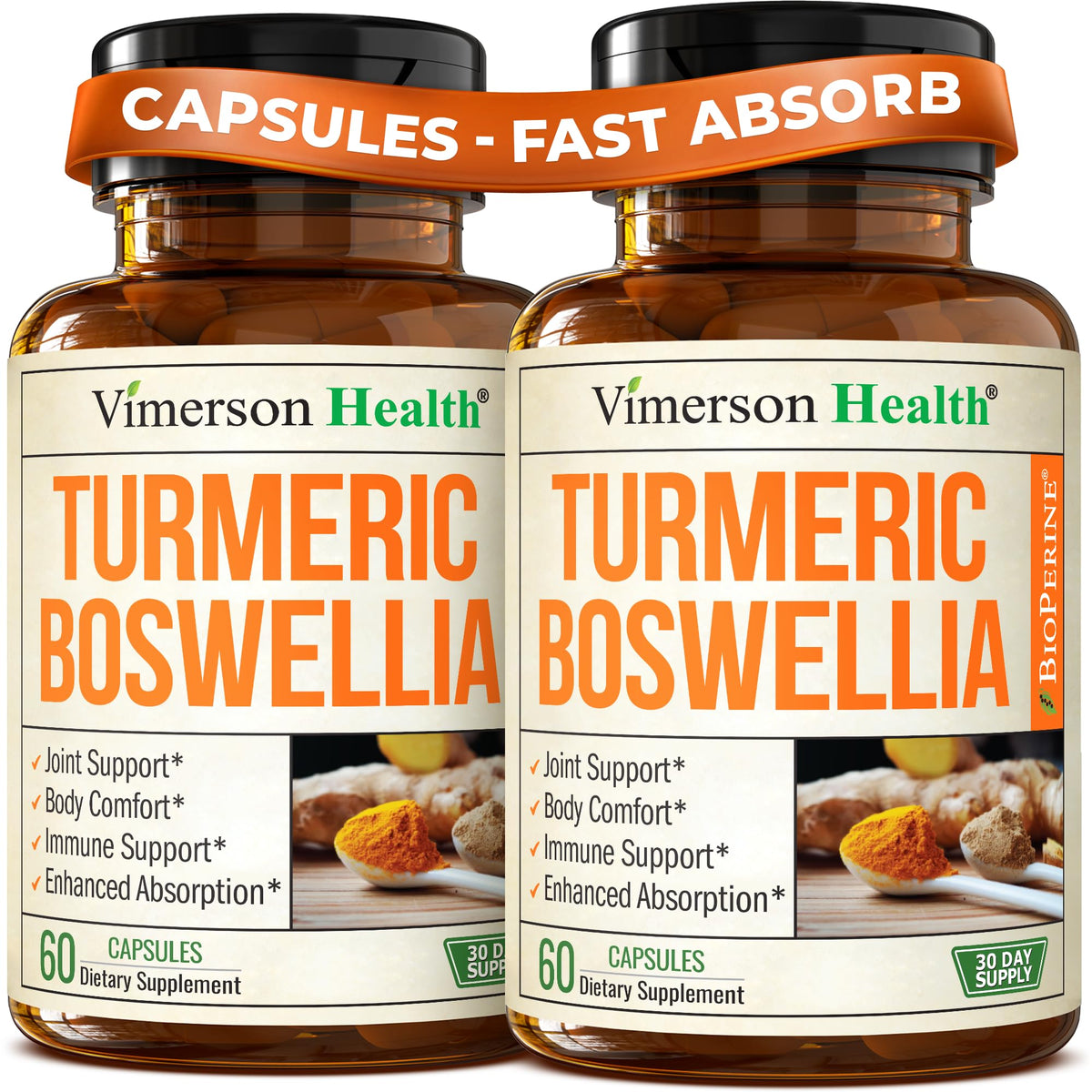 Vimerson Health Boswellia Serrata 60 capsules vue de face