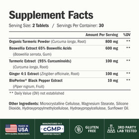 Vimerson Health Boswellia Serrata complément alimentaire sur une table