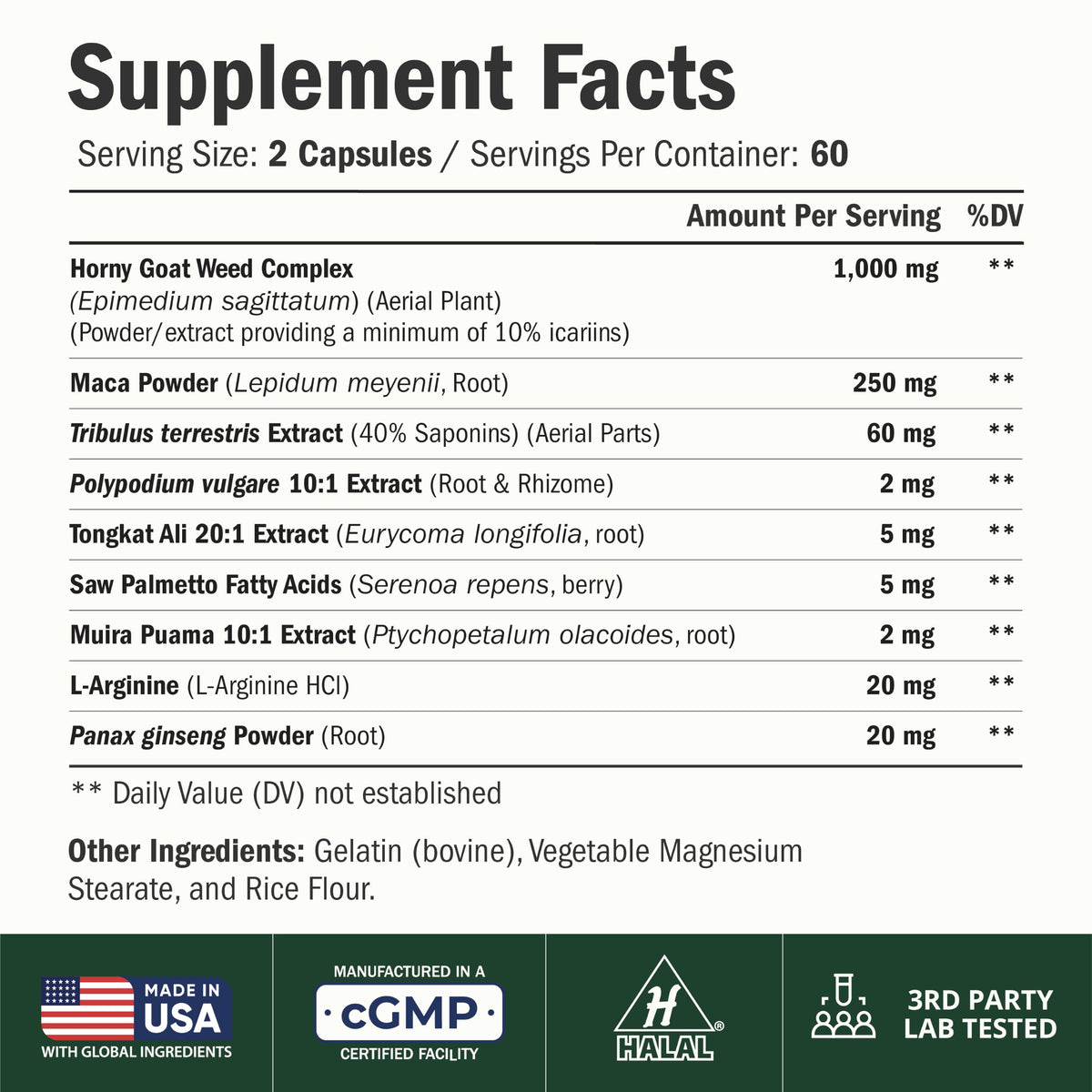 Vimerson Health Complément Alimentaire 1000mg 120 Capsules étiquette