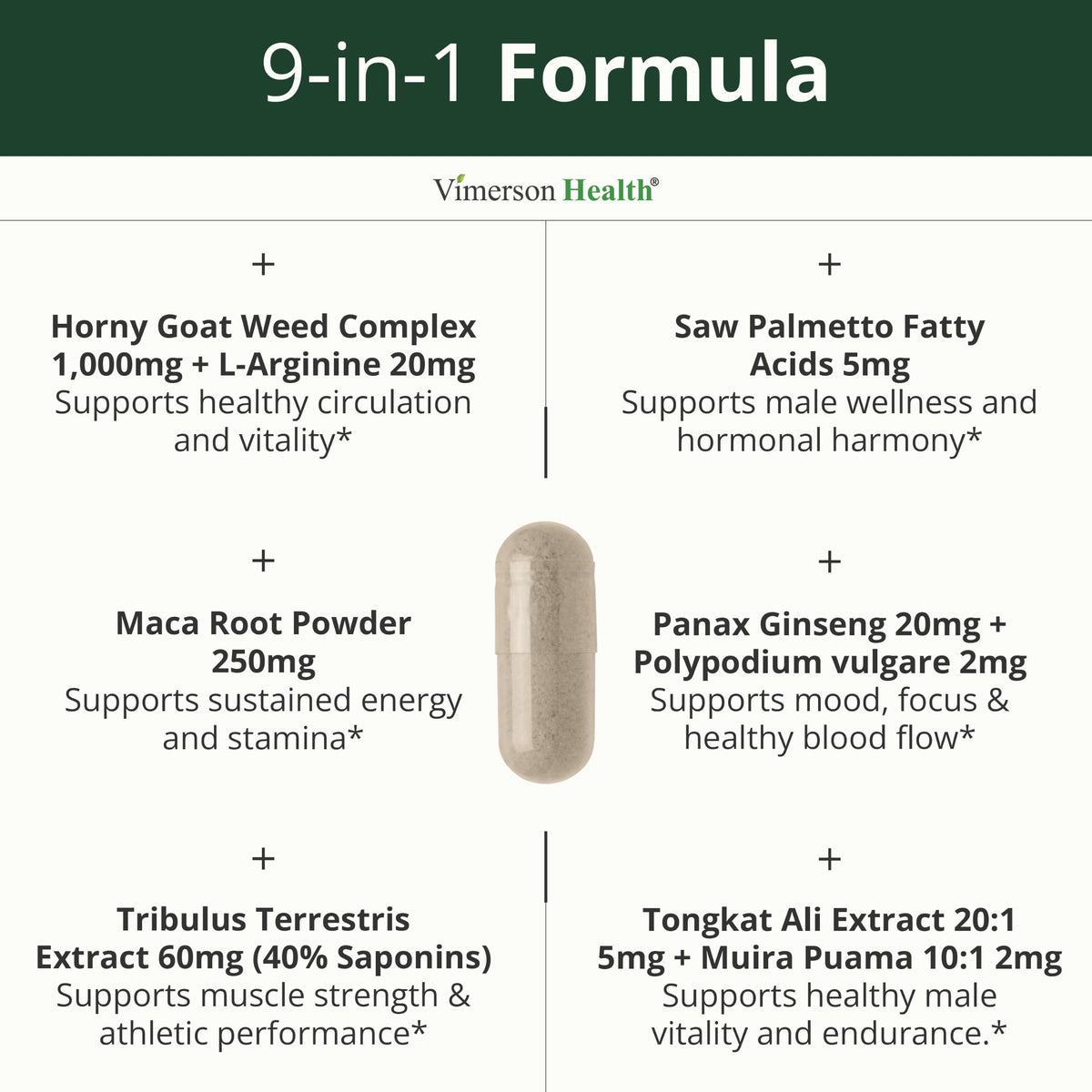 Vimerson Health Complément Alimentaire 1000mg capsules ouvertes