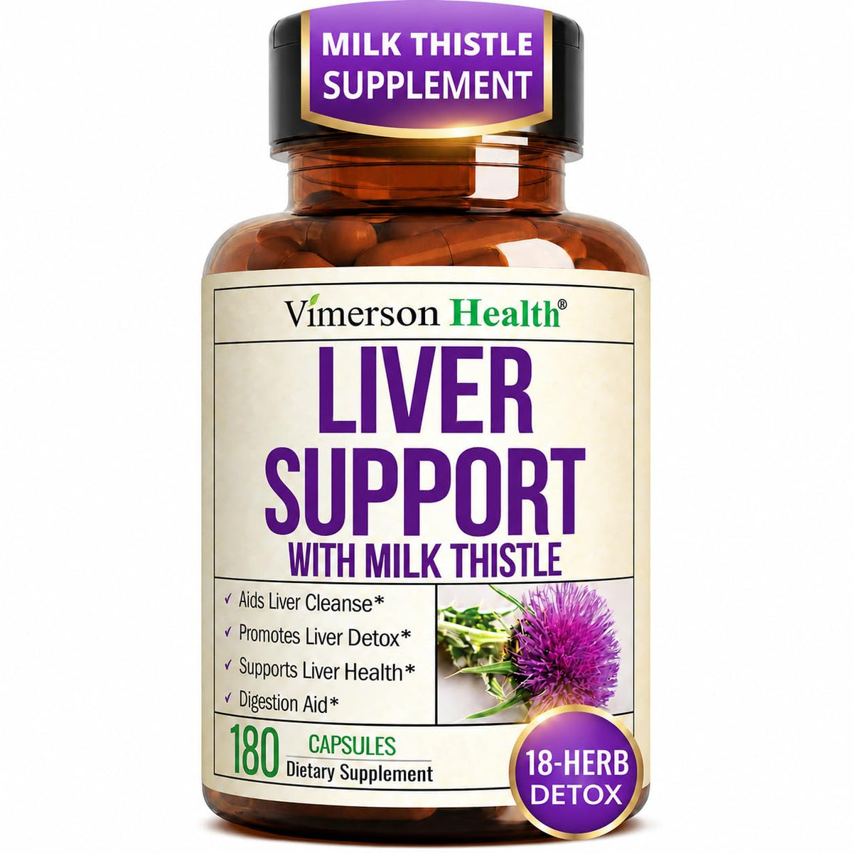 Vimerson Health Complément Alimentaire Artichaut 180 Capsules vue avant