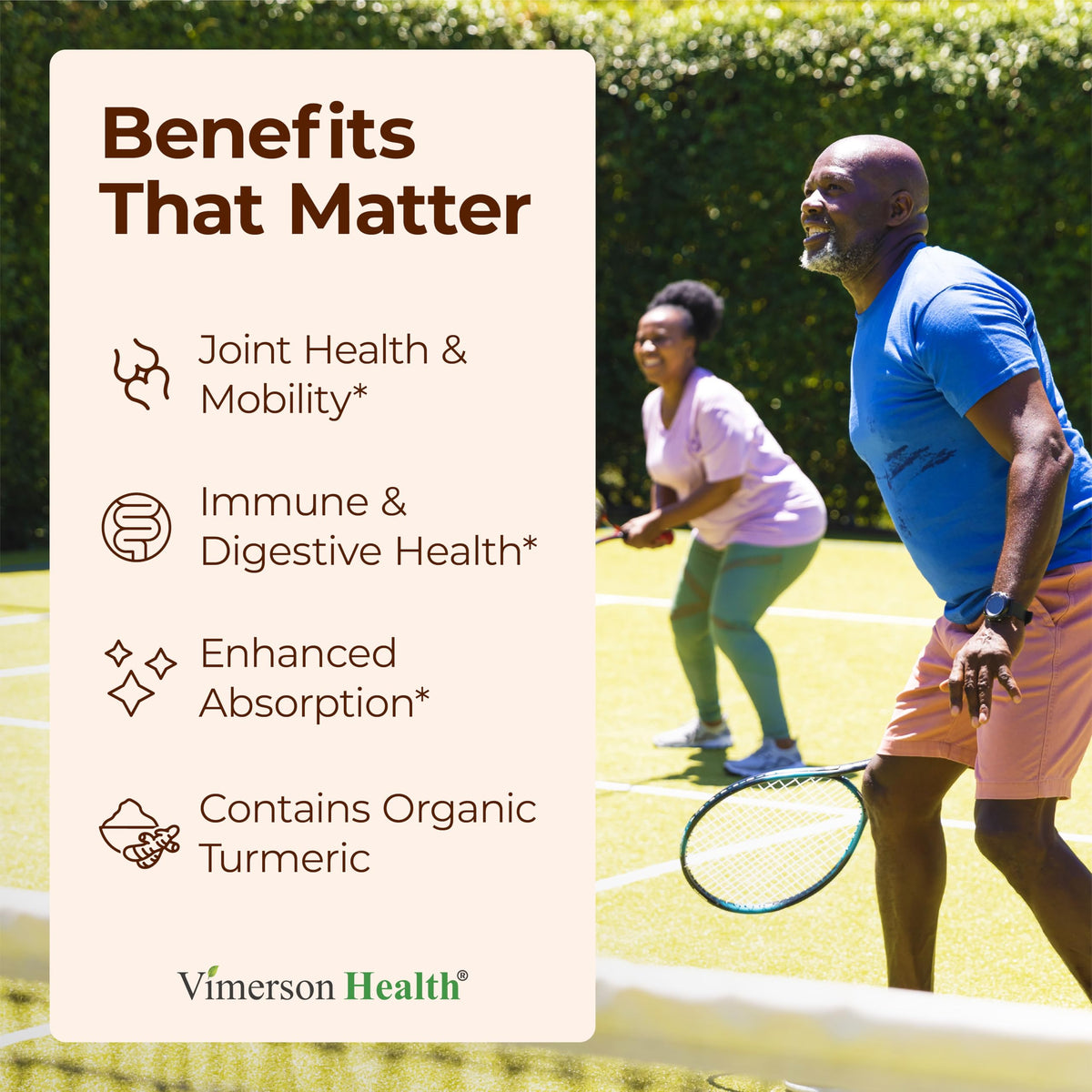 Vimerson Health Complément Alimentaire Curcuma 60 Capsules avec étiquette