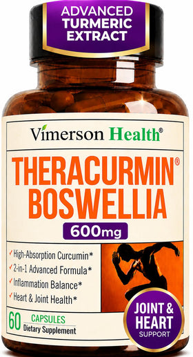 Vimerson Health Complément Alimentaire Curcuma 600mg Boswellia Serrata - Flacon avant