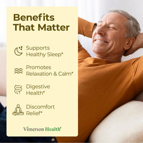 Vimerson Health Complément Alimentaire Curcuma et Camomille 60 Capsules avec étiquette