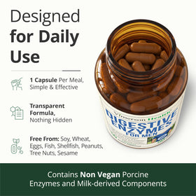 Vimerson Health Complément Alimentaire Enzymes 50 Capsules prise avec un verre d'eau