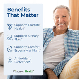 Vimerson Health Complément Alimentaire Prostate, flacon avec capsules