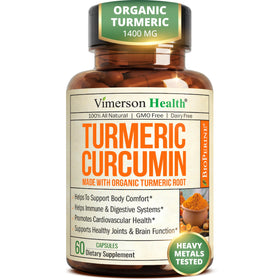 Vimerson Health Complément Curcuma 1400mg 60 capsules vue de face