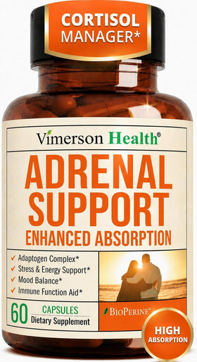 Vimerson Health Compléments Alimentaires Adaptogènes 60 Capsules vue de face