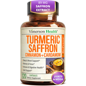 Vimerson Health Compléments Alimentaires Saffron Curcuma 120 Capsules vue avant